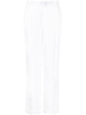 Ralph Lauren Collection Stamford linen pleated trousers - White
