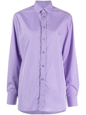 Ralph Lauren Collection straight-point collar cotton shirt - Purple