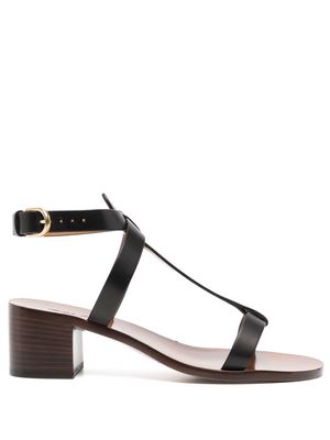Ralph Lauren Collection strap-detailed leather sandals - Black