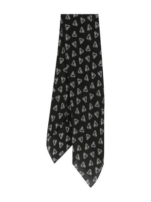 Ralph Lauren Collection triangle-print silk scarf - Black