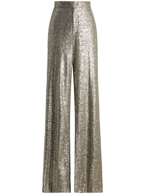 Ralph Lauren Collection Welles sequin-embellished trousers - Metallic