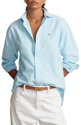 Ralph Lauren Cotton Oxford Button-Up Shirt in Acadia Blue