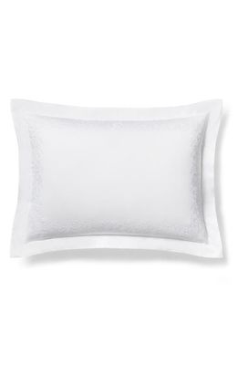 Ralph Lauren Eloise Embroidered 624 Thread Count Organic Cotton Pillow Sham in Studio White