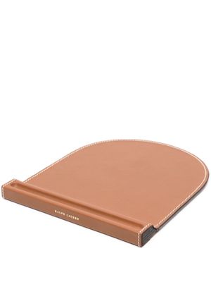 Ralph Lauren Home logo-print leather mouse pad - Brown
