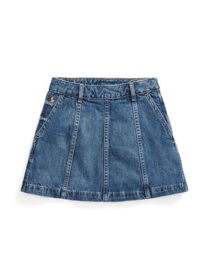 Ralph Lauren Kids 3X1 RIGID DENIM-DENIM SKIRT-SKIRT-FULL - Blue