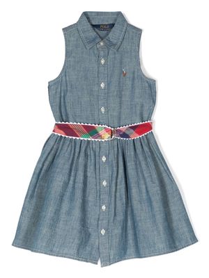 Ralph Lauren Kids Adalene sleeveless dress - Blue