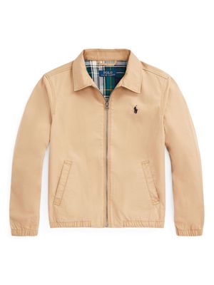 Ralph Lauren Kids Bayport cotton bomber jacket - Neutrals