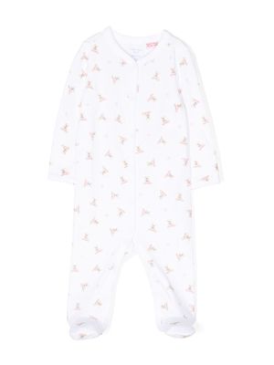 Ralph Lauren Kids bear-print cotton pajamas - White