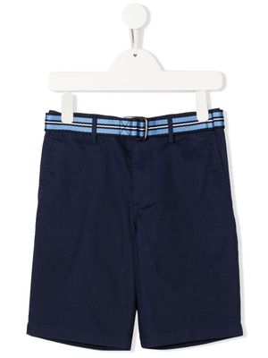Ralph Lauren Kids belted four-pocket Bermuda shorts - Blue