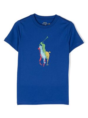 Ralph Lauren Kids Big Pony cotton T-shirt - Blue