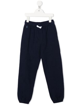 Ralph Lauren Kids bow-detail track pants - Blue