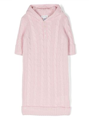 Ralph Lauren Kids cable-knit cashmere bunting - Pink