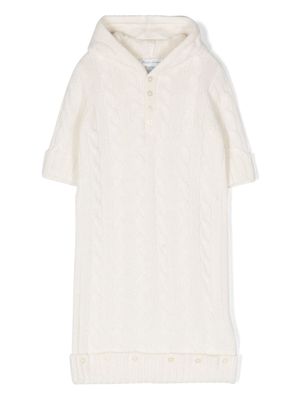 Ralph Lauren Kids cable-knit cashmere bunting - White