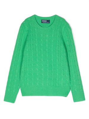 Ralph Lauren Kids cable-knit jumper - Green
