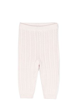 Ralph Lauren Kids cable-knit trousers - Pink