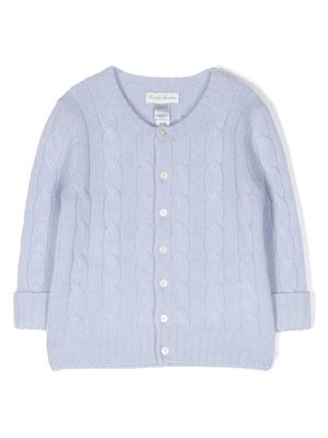 Ralph Lauren Kids cashmere cable-knit cardigan - Blue