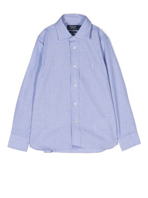 Ralph Lauren Kids classic button-up shirt - Blue
