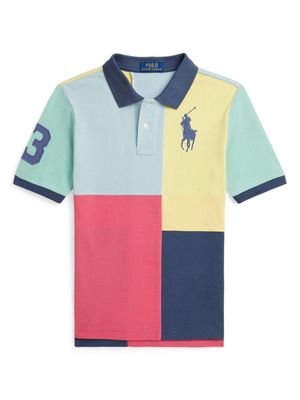 Ralph Lauren Kids colour-block polo shirt - Red