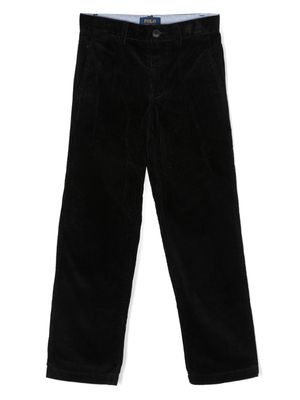 Ralph Lauren Kids corduroy straight-leg trousers - Black