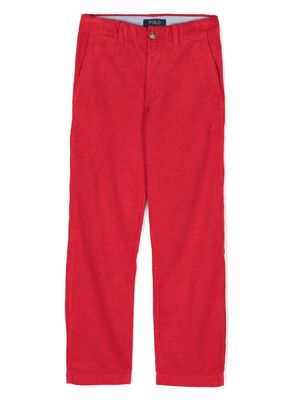 Ralph Lauren Kids corduroy straight-leg trousers - Red