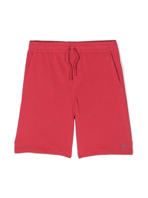 Ralph Lauren Kids drawstring-waist cotton shorts - Red