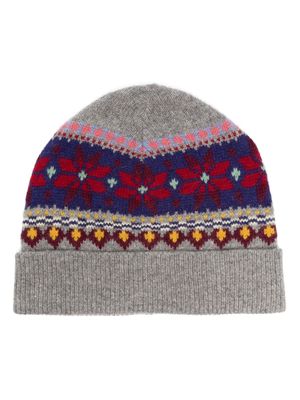 Ralph Lauren Kids fair isle intarsia-knit beanie - Grey