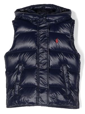 Ralph Lauren Kids feather-down padded gillet - Blue