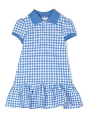 Ralph Lauren Kids gingham dress set - Blue