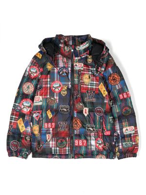 Ralph Lauren Kids graphic-print padded-design jacket - Red