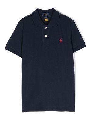 Ralph Lauren Kids jersey polo shirt - Blue