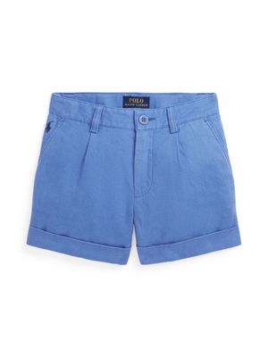 Ralph Lauren Kids linen mini shorts - Blue