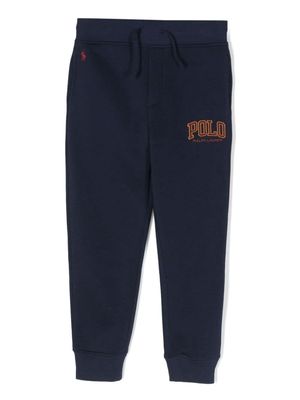 Ralph Lauren Kids logo-embroidered cotton blend track pants - Blue