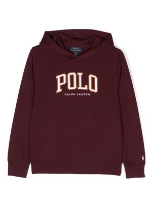 Ralph Lauren Kids logo-embroidered cotton hoodie