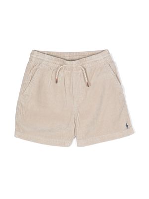 Ralph Lauren Kids logo-embroidered drawstring shorts - 004 KHAKI