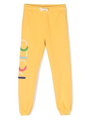 Ralph Lauren Kids logo-embroidered tapered track pants - Yellow