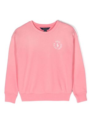 Ralph Lauren Kids logo-print cotton sweatshirt - Pink