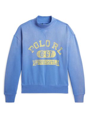 Ralph Lauren Kids logo-print fleece sweatshirt - Blue