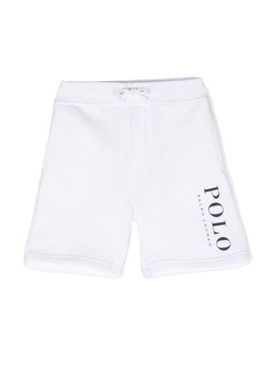 Ralph Lauren Kids logo-print jersey shorts - White