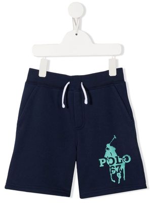 Ralph Lauren Kids logo-print shorts - Blue