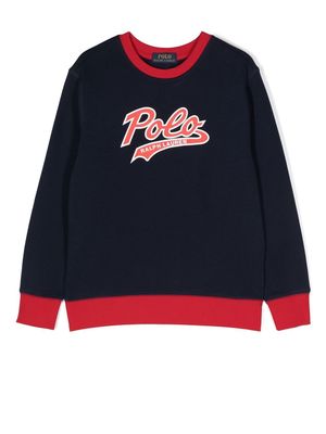 Ralph Lauren Kids logo-print sweatshirt - Blue