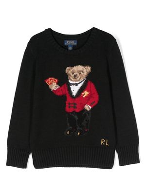 Ralph Lauren Kids Lunar New Year Polo Bear jumper - Black