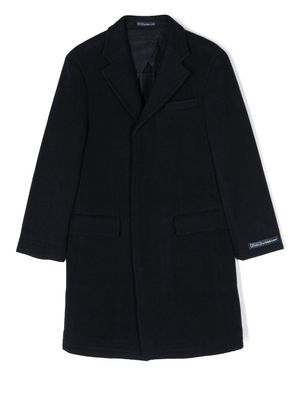 Ralph Lauren Kids notched-collar single-breasted coat - Blue