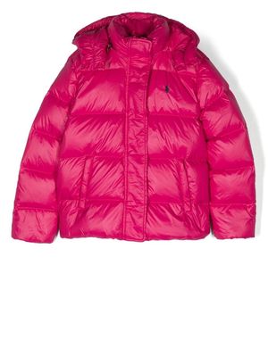 Ralph Lauren Kids padded quilted jacket - Pink