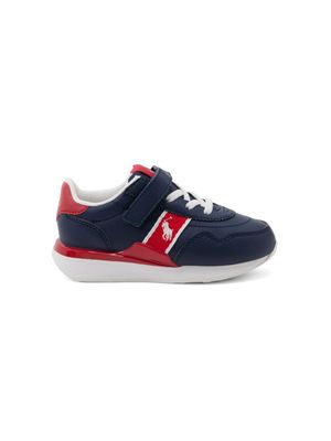 Ralph Lauren Kids panelled Polo Pony sneakers - Blue