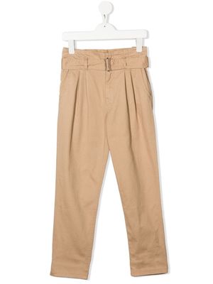 Ralph Lauren Kids Paperbag pleated pants - Brown