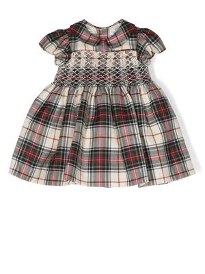 Ralph Lauren Kids plaid-pattern flared dress - Neutrals