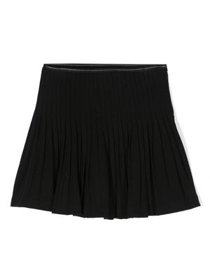 Ralph Lauren Kids pleated high-waist miniskirt - Black