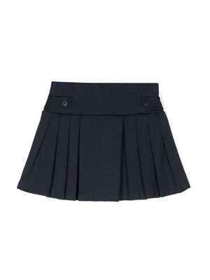 Ralph Lauren Kids pleated high-waist skirt - Blue