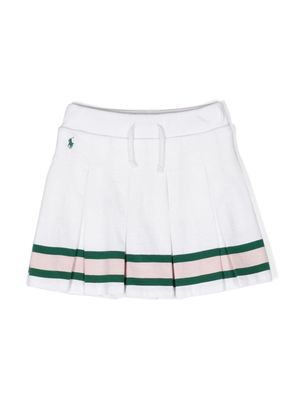 Ralph Lauren Kids pleated jersey skort - White