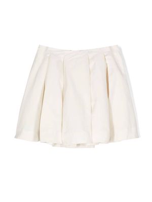 Ralph Lauren Kids pleated mini-skirt - White